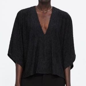 ZARA Jacquard Cape Shirt